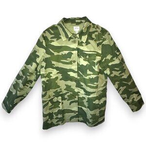 J.Crew Camo Garment-Dyed Lightweight Military Jacket Medium NWT